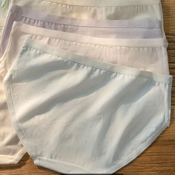 5-Pack Mid-Rise Pastel Color Cotton Underwear Hipster Panties Multi-color Briefs - Picture 6 of 16